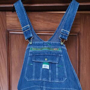 LIBERTY DENIM BIB OVERALLS WORKWEAR ADJUSTABLE RETRO ARTIST FARMER TRUCKER 36X30